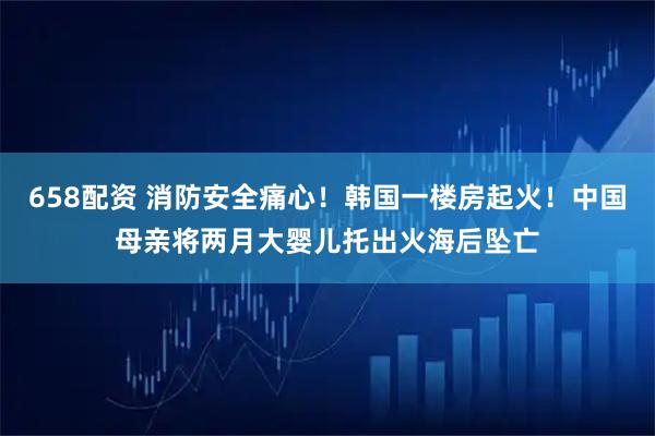 658配资 消防安全痛心！韩国一楼房起火！中国母亲将两月大婴儿托出火海后坠亡